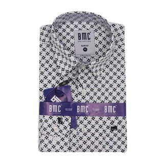 BMC Slimfit Shirts Long Sleeve 1310058 (Design-3) Medium