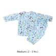 Ethan Baby Wears Unicorn  လည်၀ိုင်း လက်ရှည် အပြာ‌ရောင် Medium Set