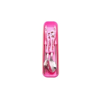 Kids Stainless Steel Spoon, Fork & Chopstick Set Blue