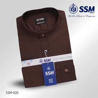 Madarin Collar Shirt Short Sleeve 2XL (Wood Brown) SSM-O-P-S-030