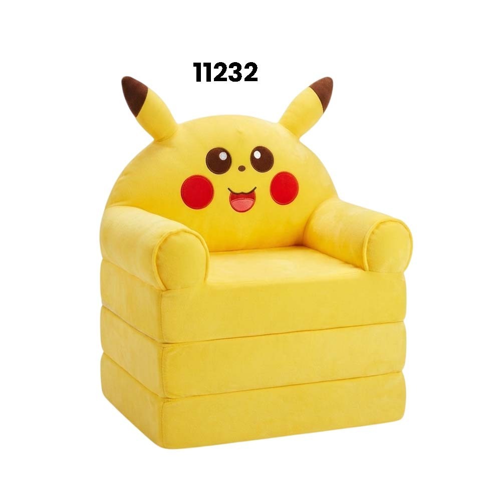 Baby Cele Cute Pikachu Foldable Kids Plush Sofa Chair 11232