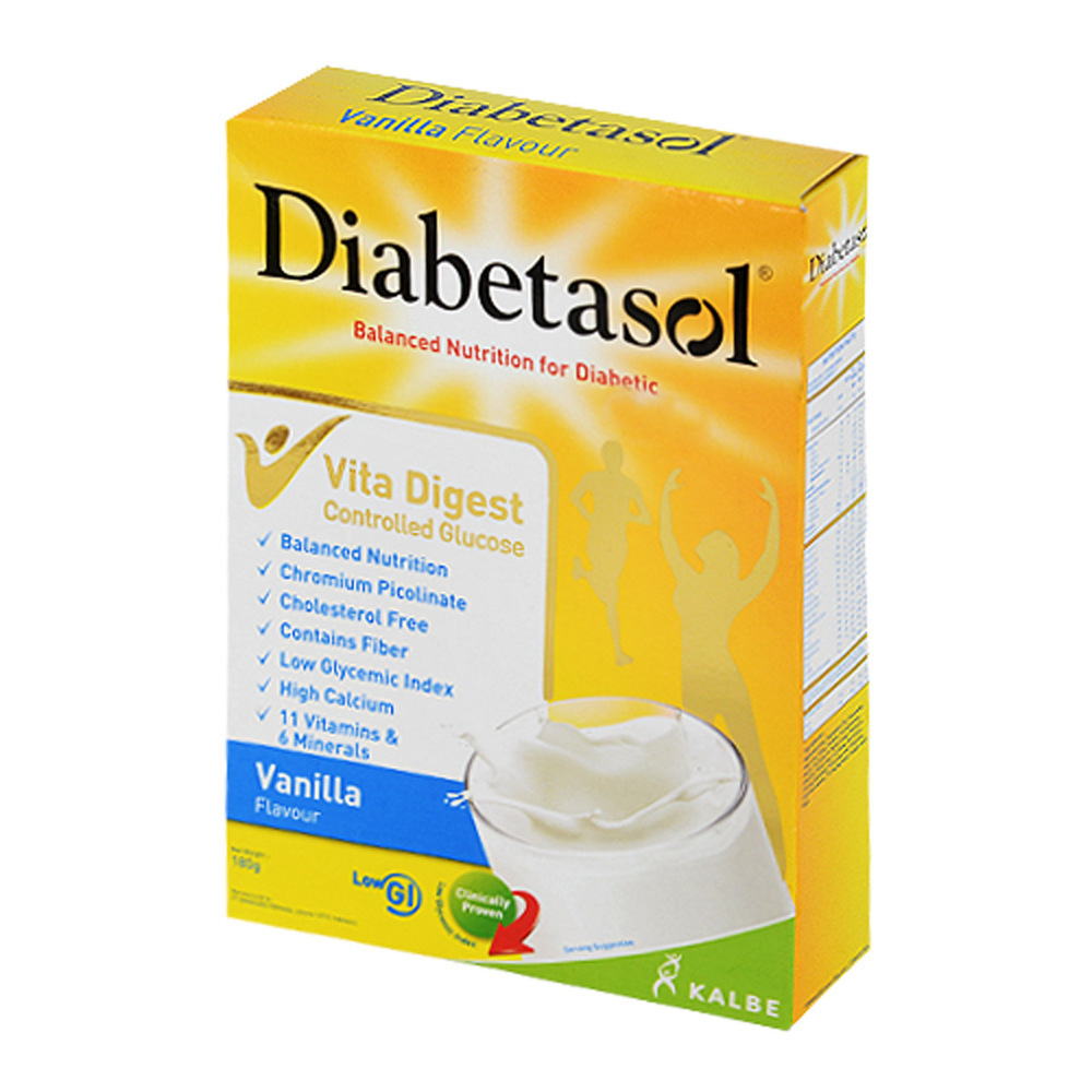 Diabetasol Nutrition Powder Diabetics Vanilla 180G