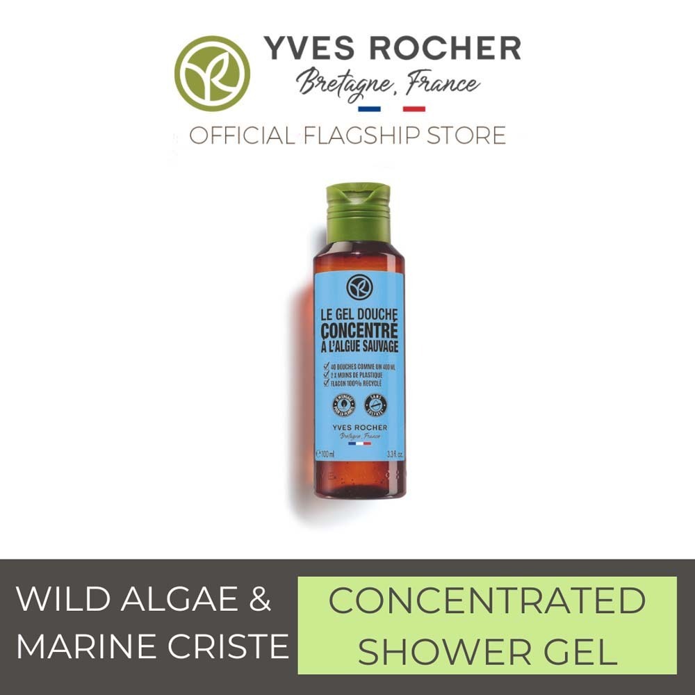 Yves Rocher Concentrated Shower Gel Wild Algae & Marine Criste 100ML 76882