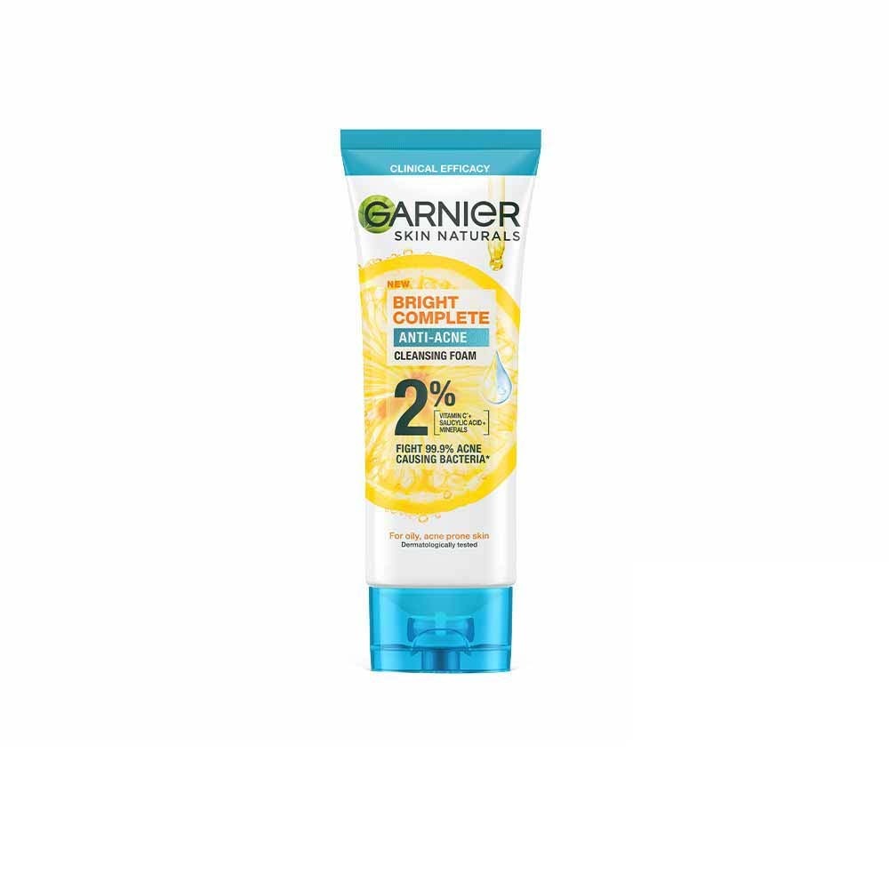Garnier Skin Naturals Bright Complete Anti-Acne Facial Cleansing Foam 100ML
