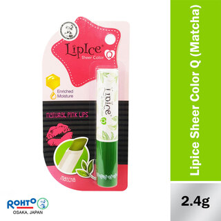 Rohto Lipice Sheer Color Natural Pink Lipstick 2.4G (Matcha)