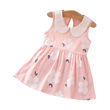 Girl 100% Cotton Sweet Floral Print Doll Collar Tank Dress (5-6 Years) 20625458