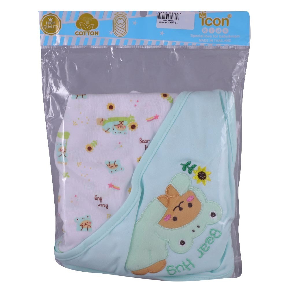 Bear Hug TC Fabric Hooded Towel 31x33