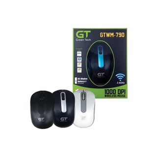 Green Tech Mouse GTWM -790 Black+Grey