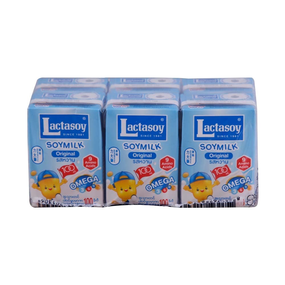 Lactasoy Soy Milk Sweetened Original 100ML x 6PCS