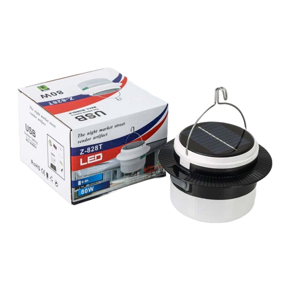 Emergency Outdoor Stall USB Rechargeable 18650 Battery LED Camping Light Tent Lamp Solar Lights ELE0001030E