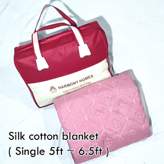 Harmony Homes Silk Cotton Blanket Single HH Single-002