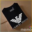 memo ygn GIORGIO ARMANI unisex Printing T-shirt DTF Quality sticker Printing-Black (XL)