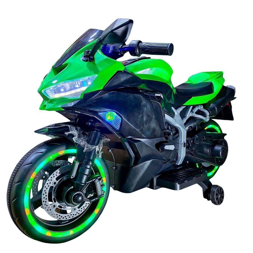 Baby Cele Rechargeable Kids Motorcycle MDX-511 Green (12755)