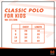 Warrix Kids Polo Shirt WA-3315KN-EE / Large