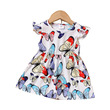 Baby Girl Allover Colorful Butterfly Print Flutter-Sleeve Dress (9-12 Months) 20556428