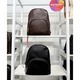 Konoko Leather Middle Logo Backpack Medium (Black)