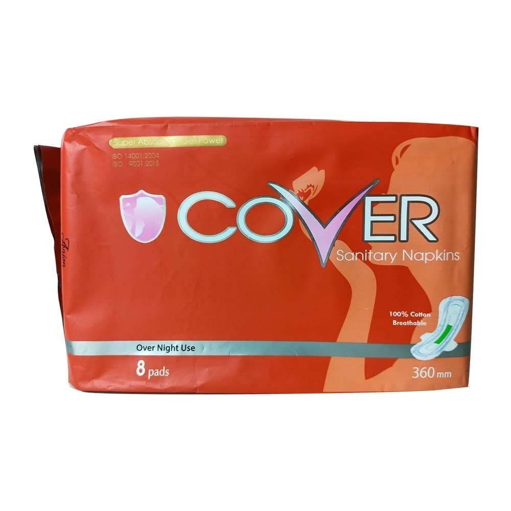 COVER Sanitary Napkin Over Night Use 360MM (Orange)