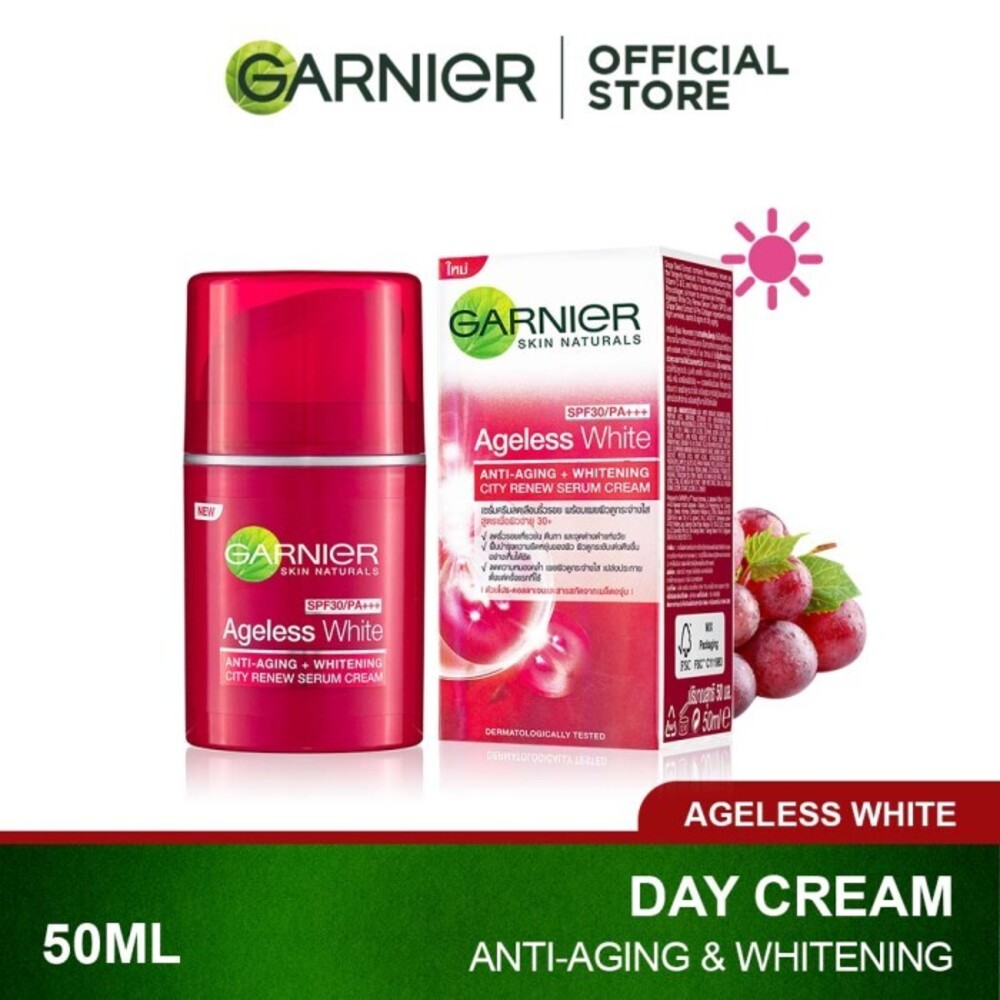 Garnier Ageless White Serum Cream 50ML