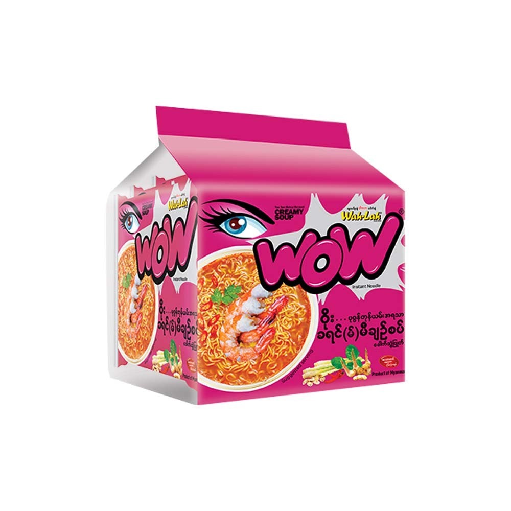 Wah Lah Wow Inst Noodle Tom Yum Shrimp Creamy60Gx5