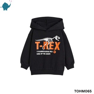 Max & Mia Kid Unisex Hoodie TOHM065 Black & White (S)