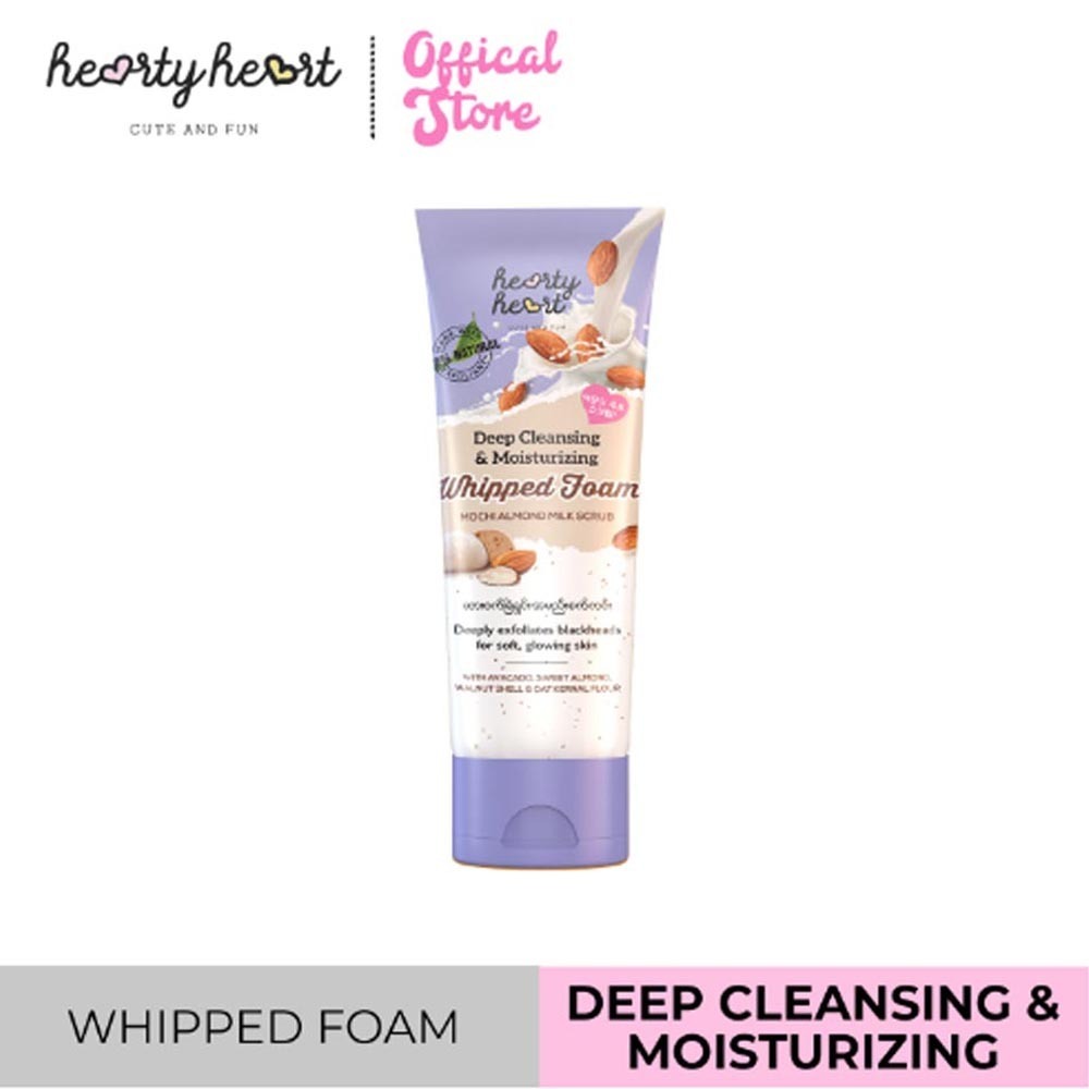 Hearty Heart Facial Foam Mochi Almond Milk 90G