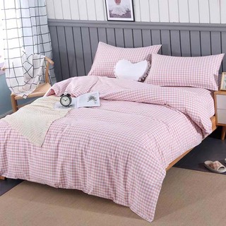 Rosemary 100% Cotton Double Bedsheet Set RM-005 Pink