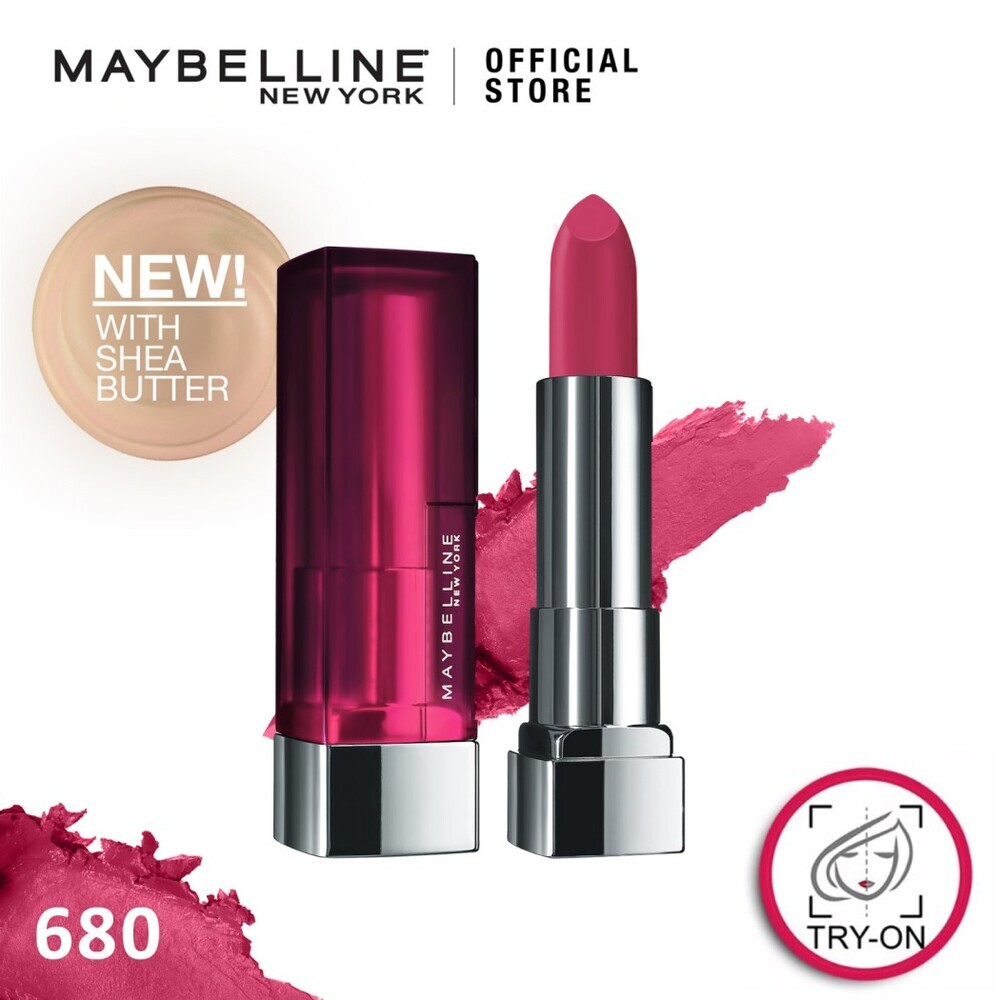 Maybelline Color Sensational Creamy Matte Lipstick 680 Mesmerizing Magenta 3.9G