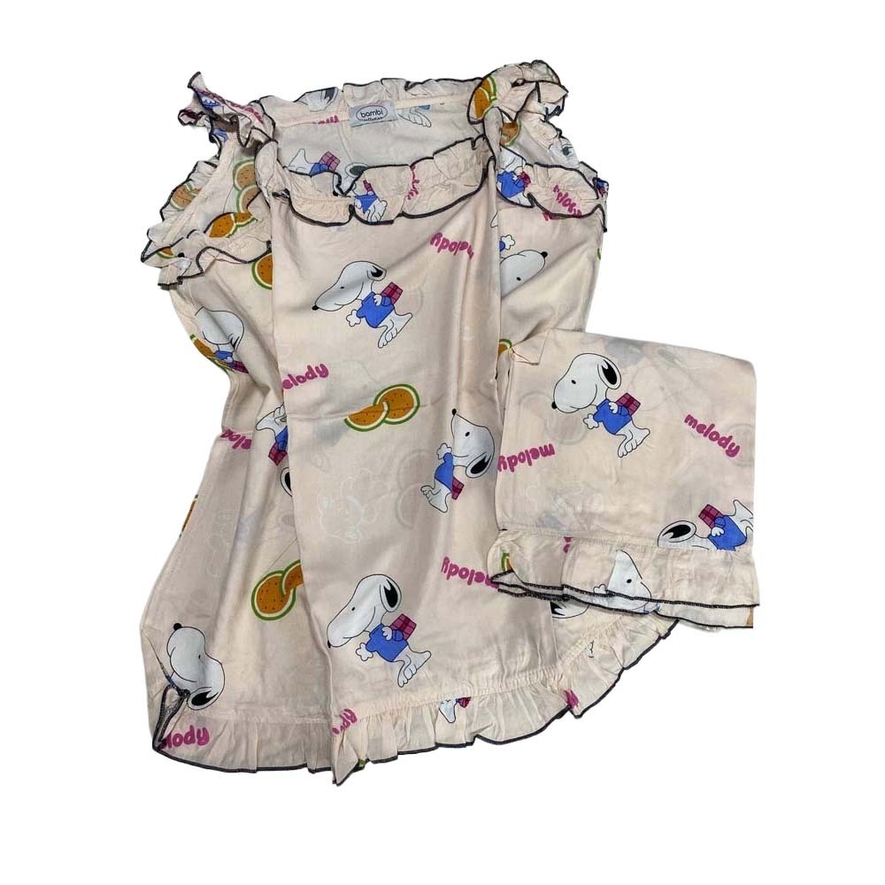 Bambi Women Spant One Set S/S (AA0055) Cream