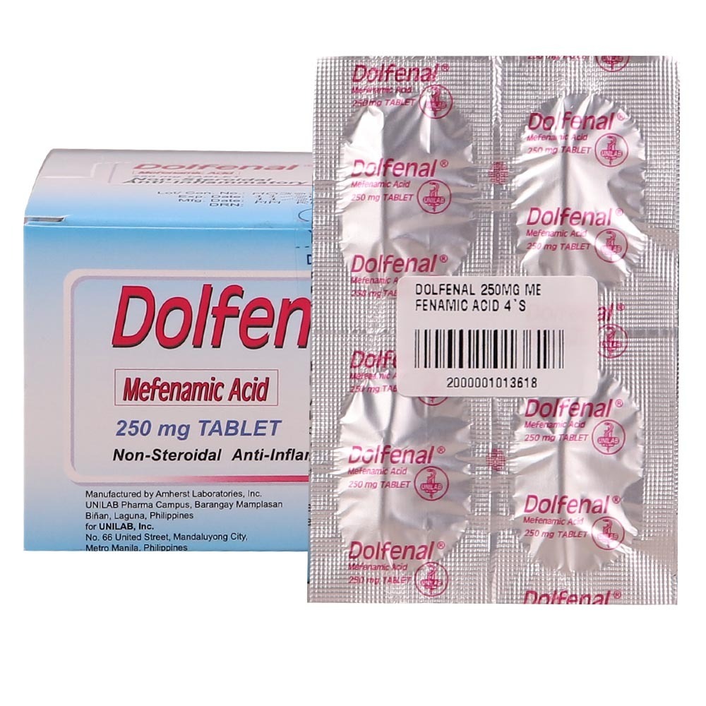 Dolfenal 250MG Mefenamic Acid 4Tablets