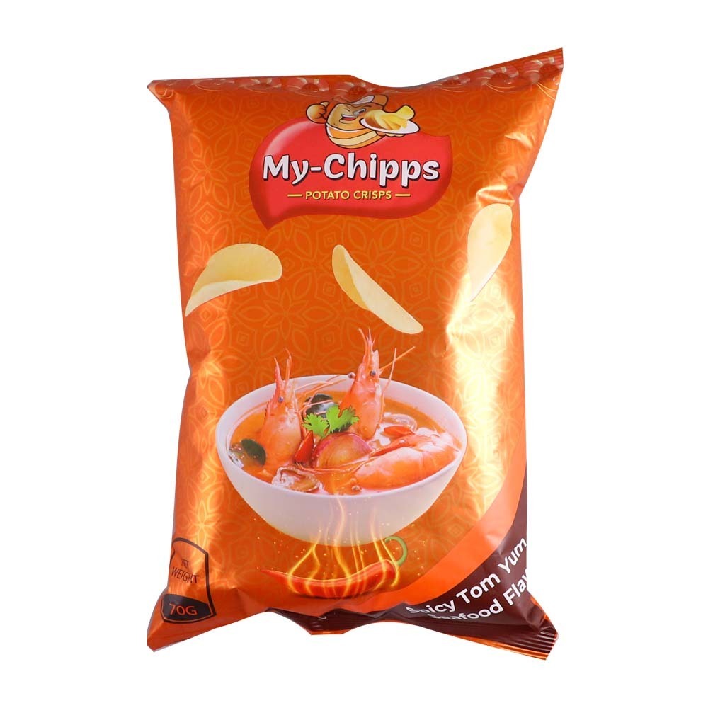 My-Chipps Potato Crisps Spicy Tom Yum Seafood 70G