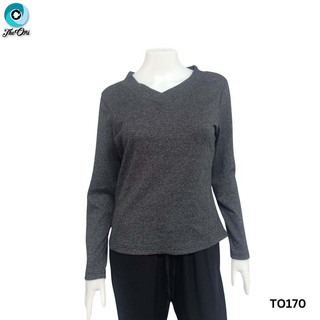 The Ori Women Long Sleeve Top Brown TO126A Small