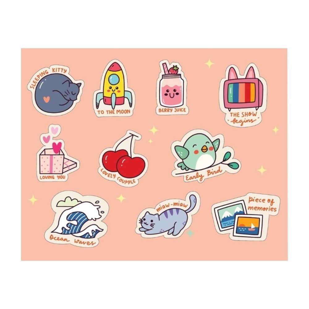 Jourcole  Breakfast Club Sticker Set (2sheets) 4x5inches JC0004