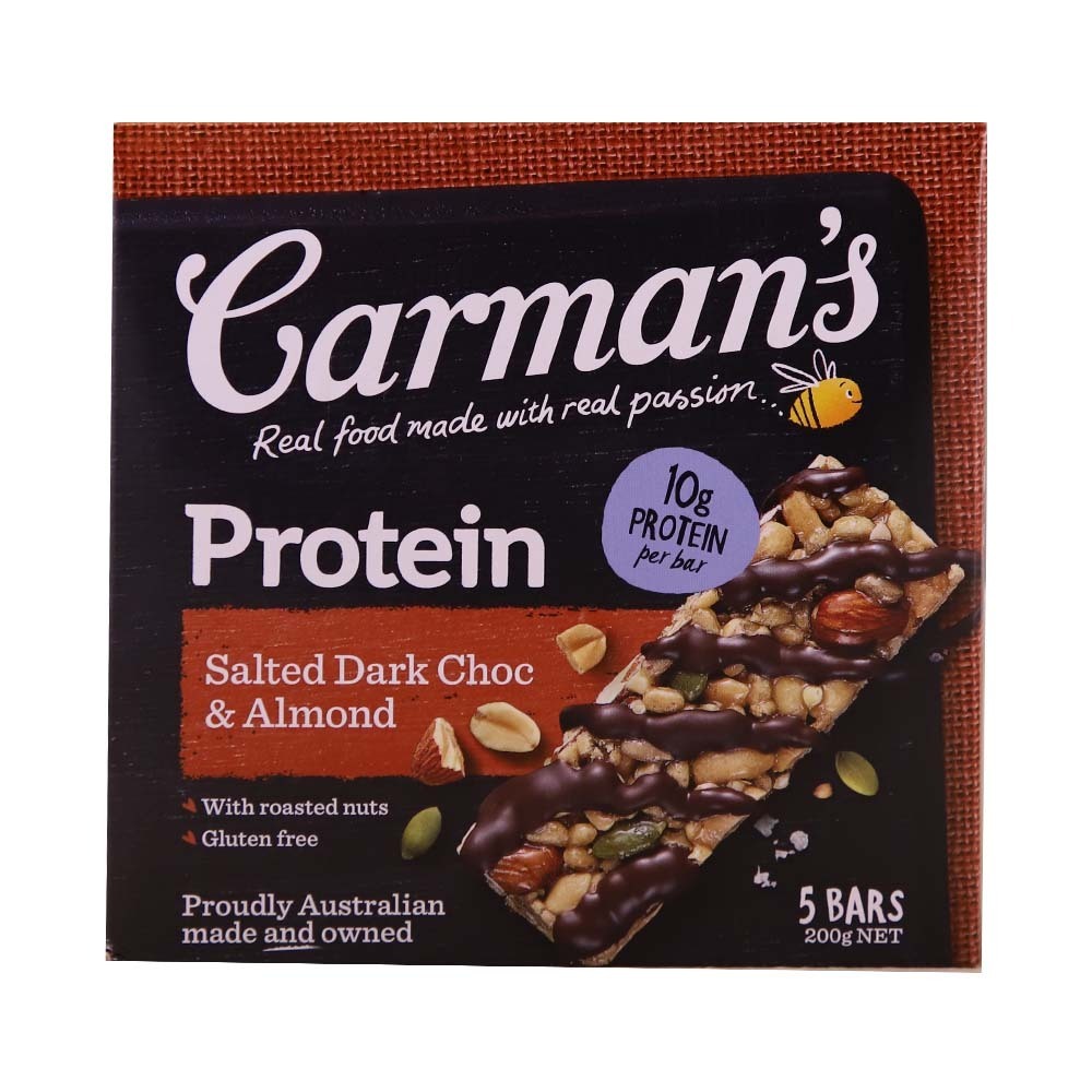 Carman`S Salted Dark Choco & Almond Protein Bar 200G