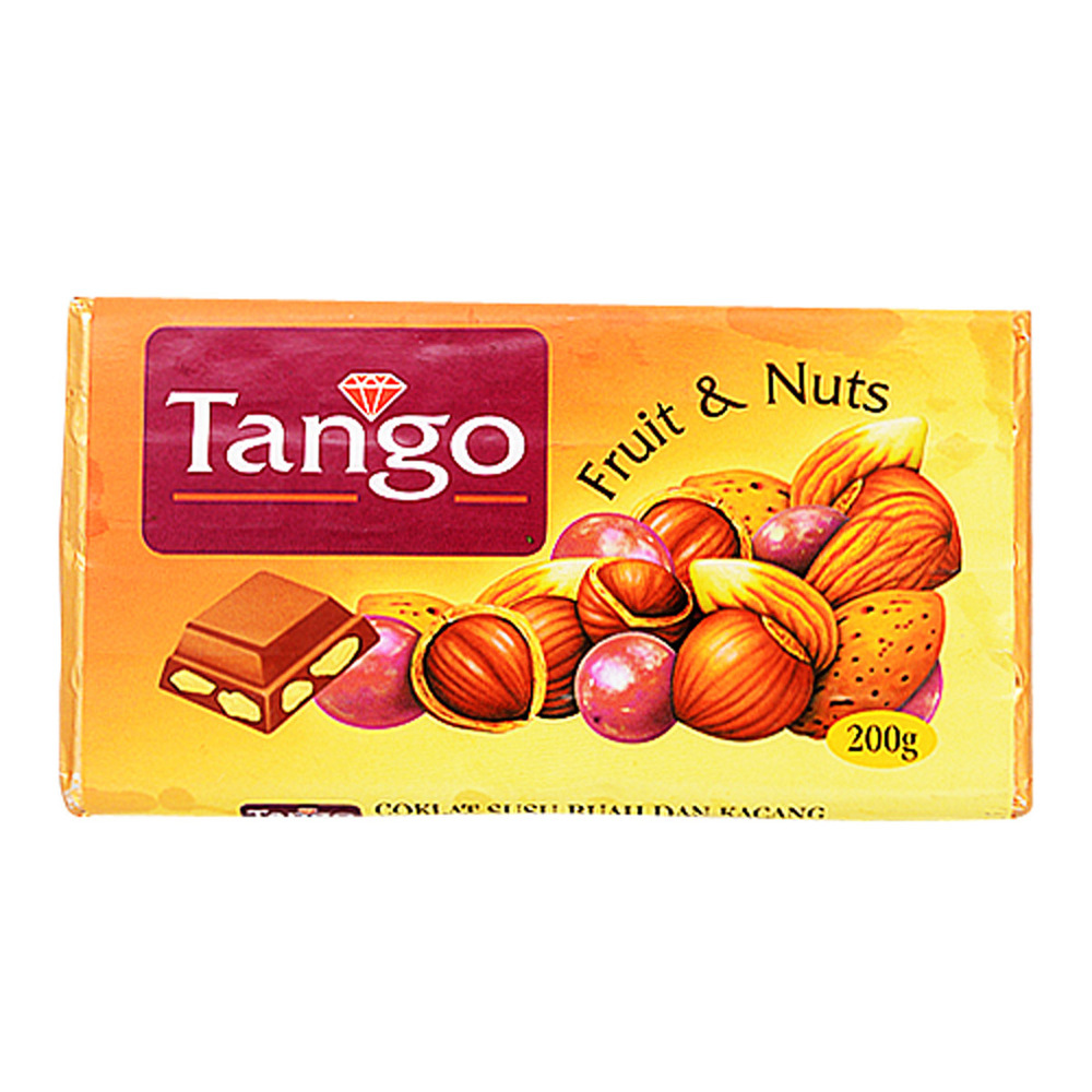 Tango Chocolate Bar Fruit 200G
