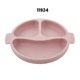 Baby Cele Silicone Baby Feeding Plate 11924 Light Pink