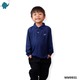 Max & Mia Boy Long-Sleeve Polo Shirt MM9931 Dark Blue Medium