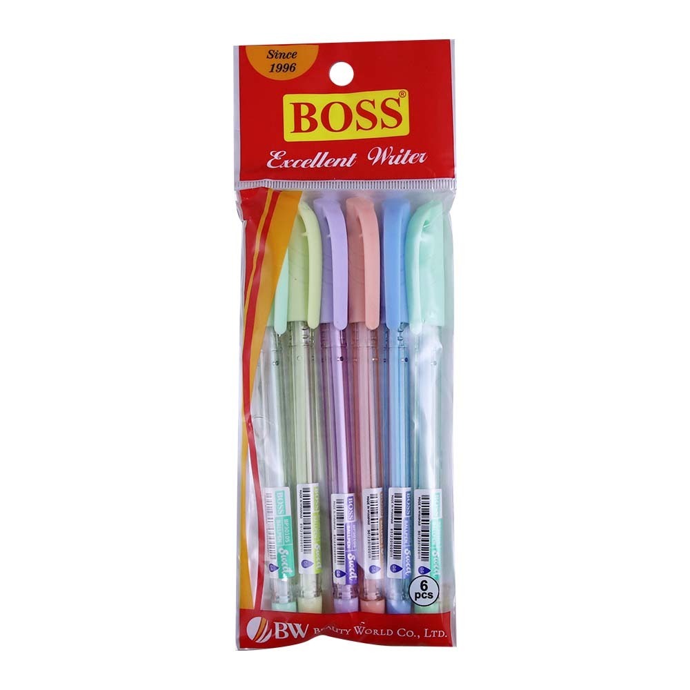 Boss Sweet Ball Pen 0.6MM 6PCS