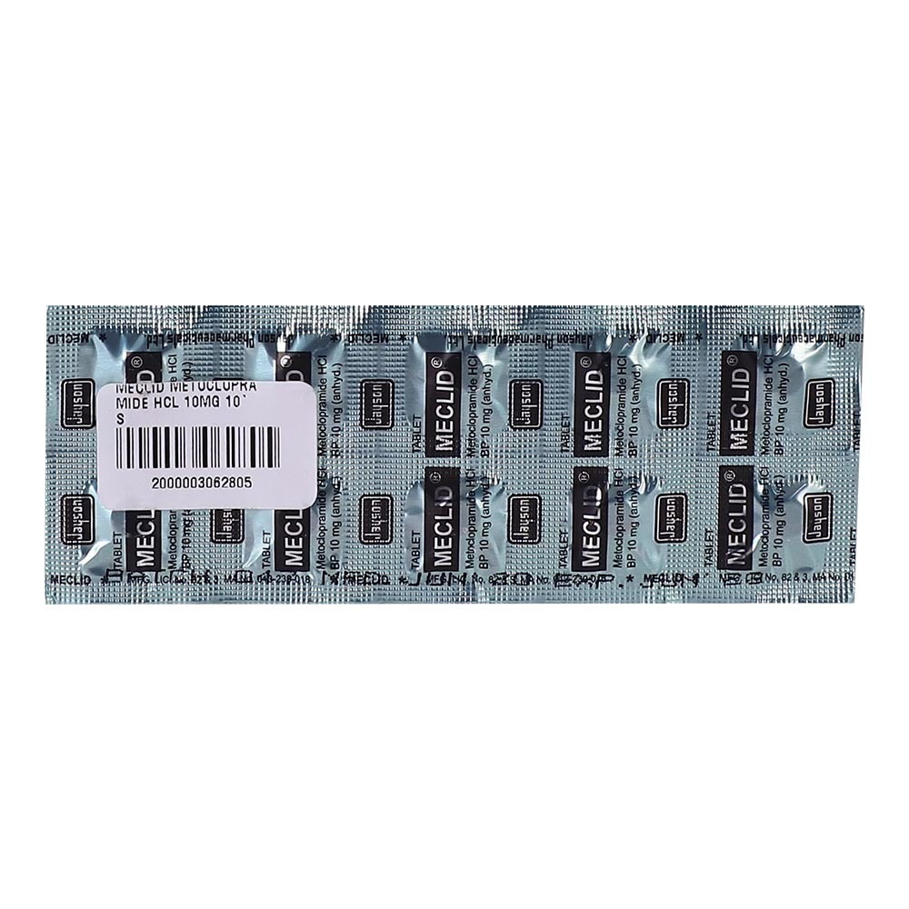 Meclid Metoclopramide Hcl 10MG 10Tablets