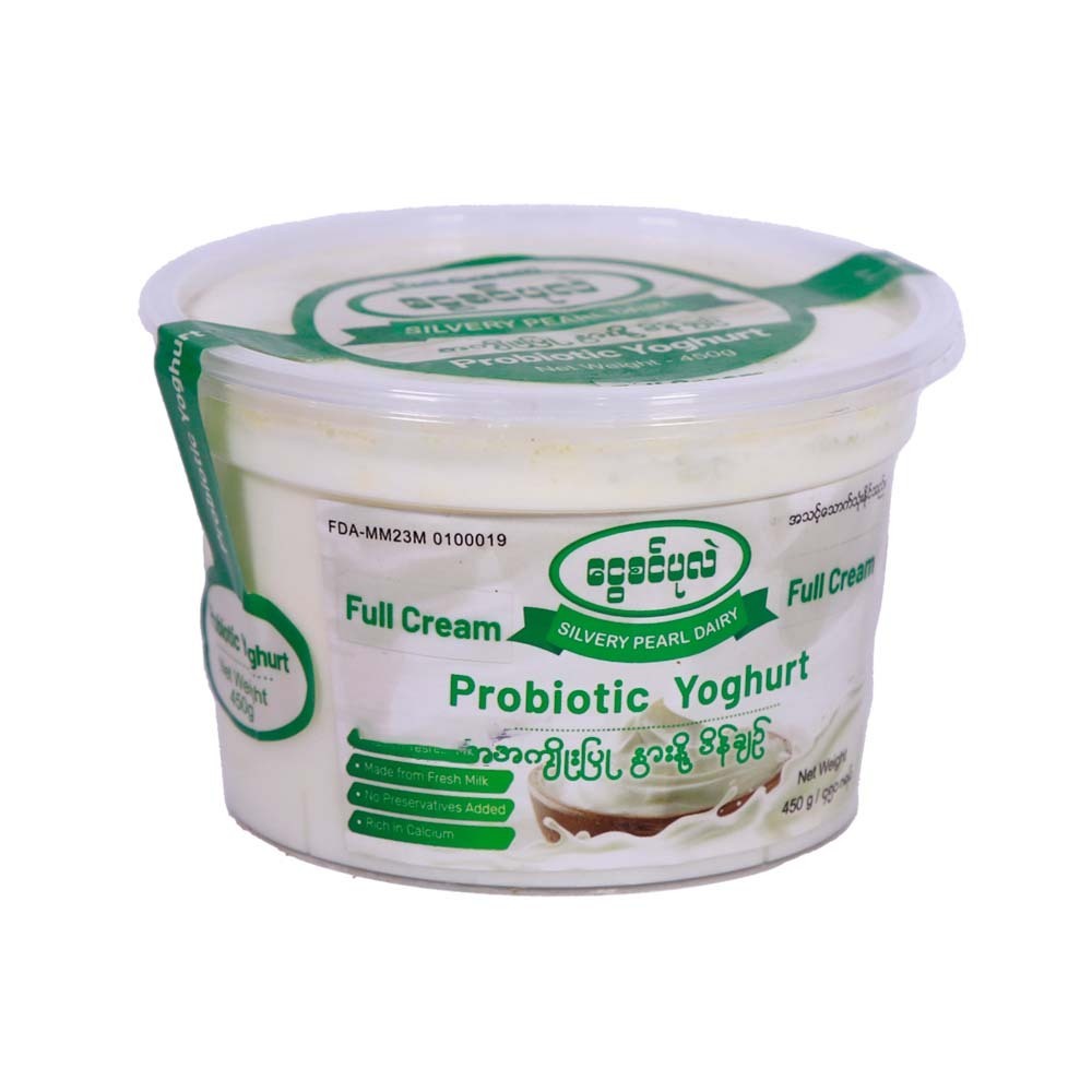 Silver Pearl Probiotic Yoghurt Full Cream 450G