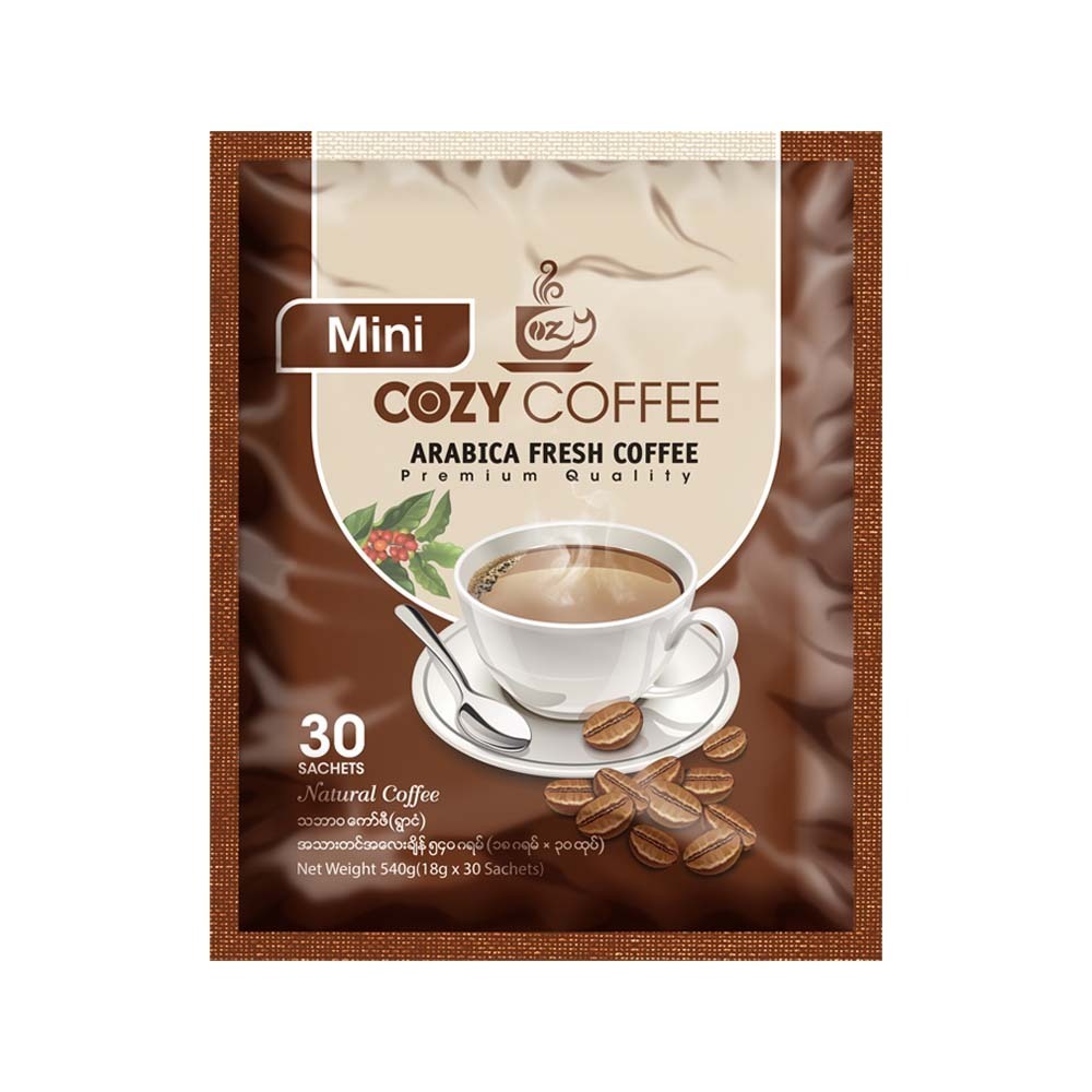 Cozy 3 in 1 Arabica Fresh Coffee Mix 30 Sachets