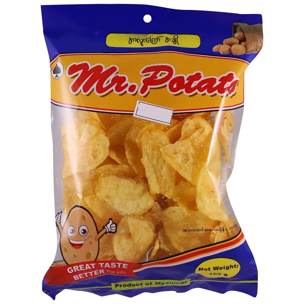 Mr Potato Fried Potato Original 100G