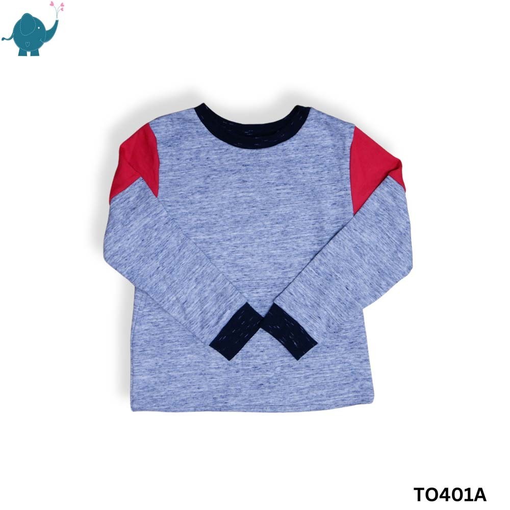 Max & Mia Boy Long-Sleeve Top TO401A-RD Medium