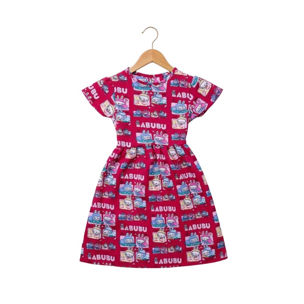 Khay May Flower Dress Red Small (6-18m)