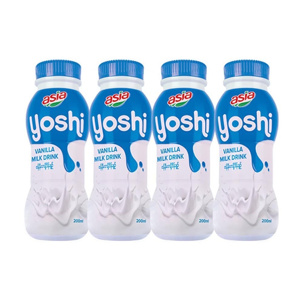 Asia Yoshi Vanilla Milk Yogurt Drink 200MLx4PCS