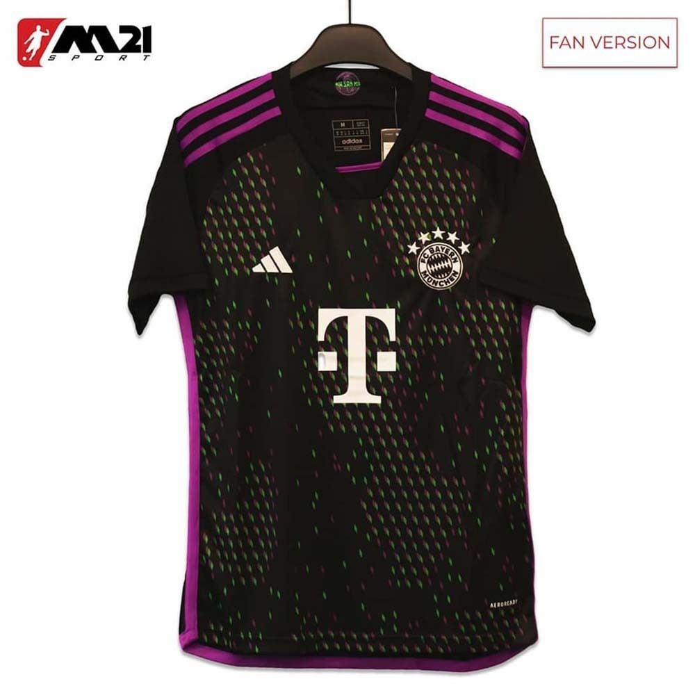 Bayern Munich Official Away Fan Jersey 23/24 Black (XXL)