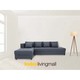 Winner ELBERT/P Fabric L-Shape Sofa/R#1501 Dark Gray