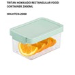 Tritan Hokkaido Rectangular Food Box 2000Ml HIN.HTCN.2000 209 x 140 x 109MM)