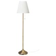 Ikea Arstid Floor Lamp, Brass/White