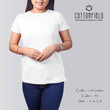 Cottonfield Women Short Sleeve Plain T-shirt C99 (Large)