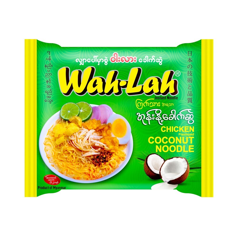 Wah Lah Chicken Flavoured Coconut Noodle 62G